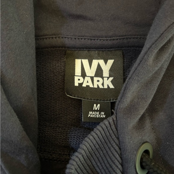 Ivy Park x Adidas Black Pullover Hoodie Medium Logo Sweatshirt - Picture 6 of 13